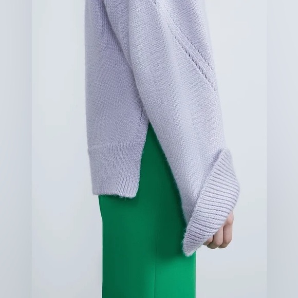 NWT $1,298 Lafayette 148 SILK YARN VOLUMINOUS SLEEVE V-NECK SWEATER Xs oversized - Picture 9 of 16